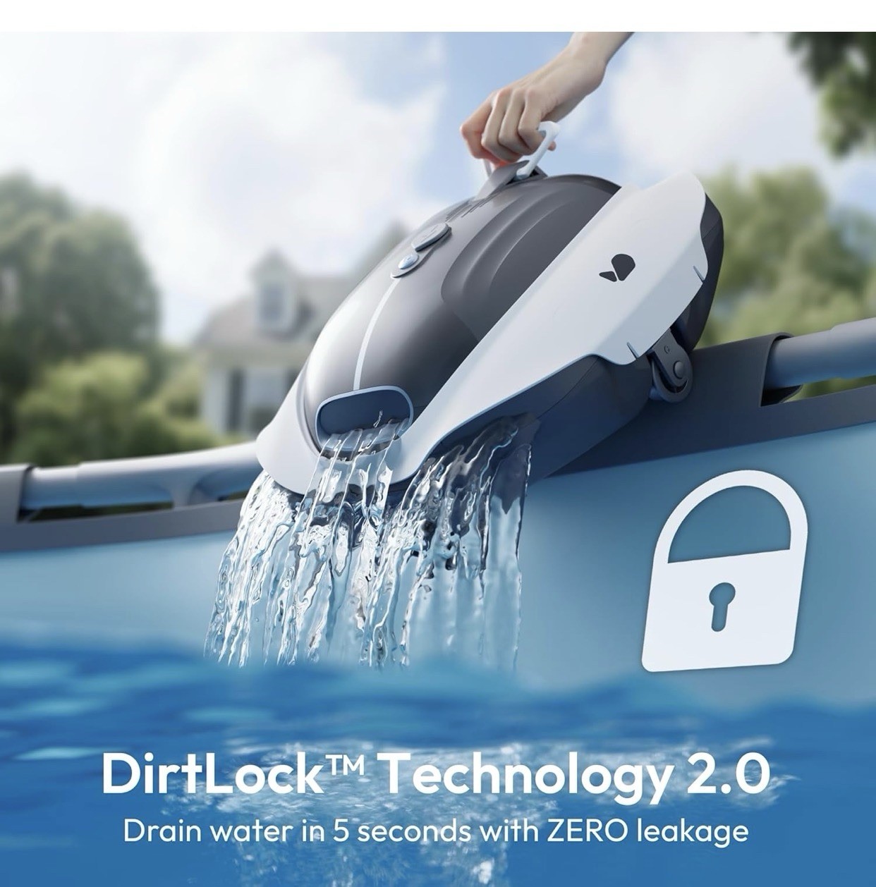 Bubot 300P Pool Vacuum, Cordless Robotic Pool Cleaner, Superior Suction #123