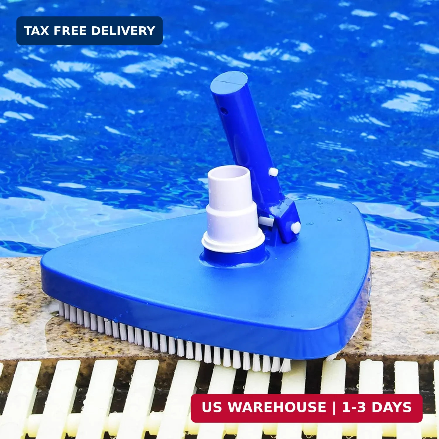 Triangular Vinyl Pool Vacuum Head, Weighted Swimming Pool Vacuums for Above Grou