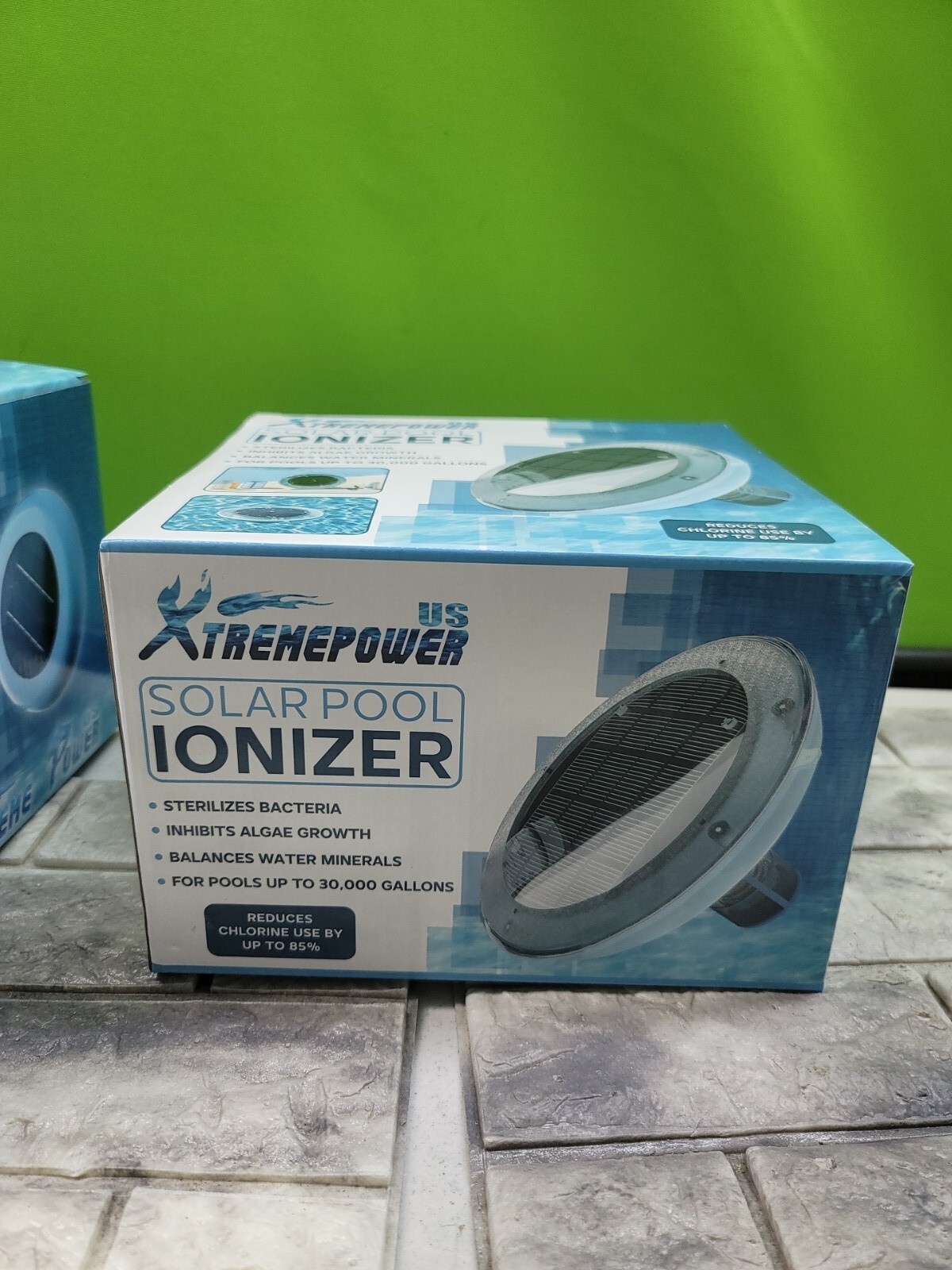 New US Pool Ionizer Solar Powered Kills Algae Reduce Chlorine NO MORE GREEN $180