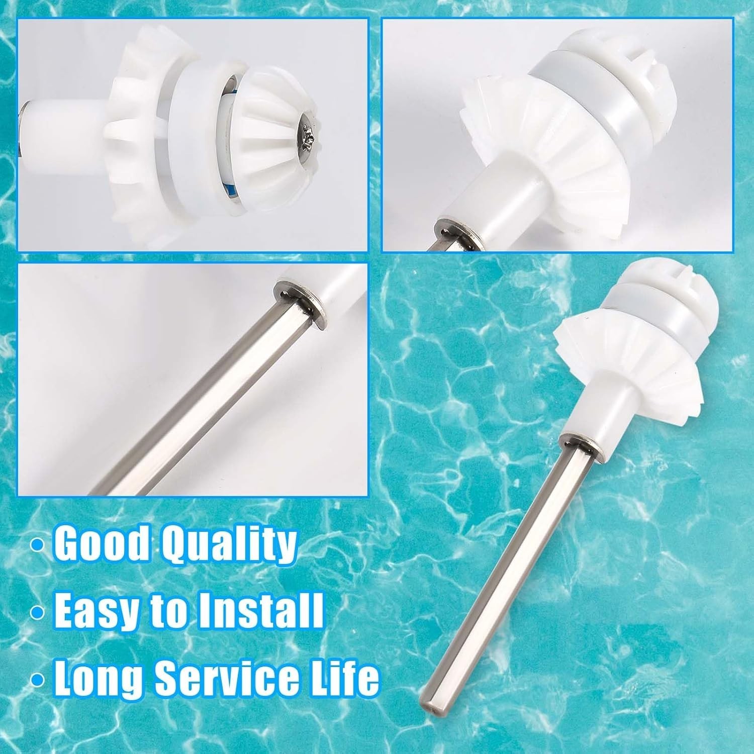 ABS Drive Shaft Set for Zodiac MX8EL/MX6EL Pool Cleaners – Easy Install