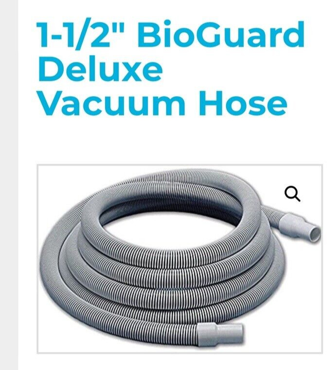 BIOGUARD NIB Deluxe Vacuum Hose | Swivel Cuff | White On Black | 50&prime;