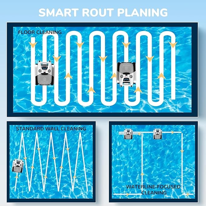 Seauto Shark Cordless Robotic Pool Vacuum Cleaner Waterline – Scratch & Dent
