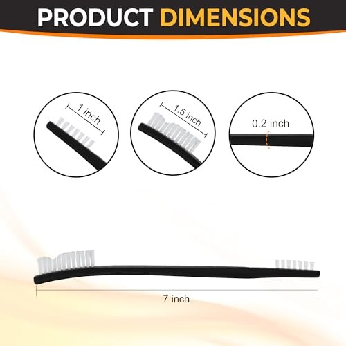 Dual-Purpose Toothbrush-Style Detail Brushes, 6-Pack – Precision Nylon