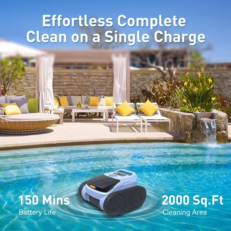 Seauto SAT20PRO Cordless Robotic Pool Vacuum, Pool Cleaner with Sonar Navigation