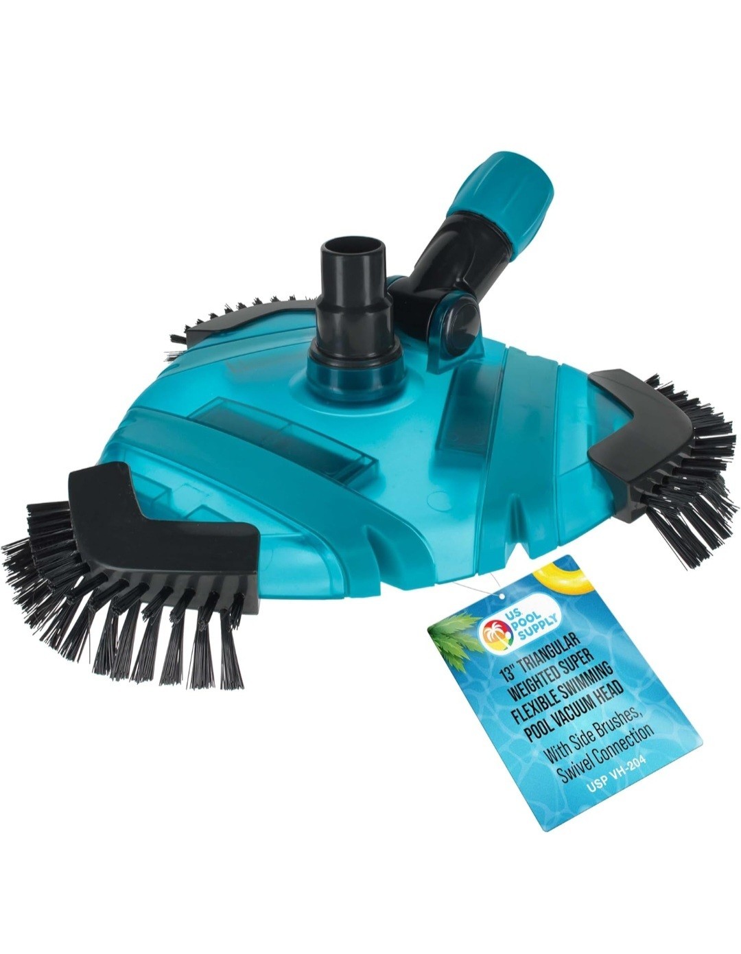 New Triangle Weighted Pool Vacuum Head with Side Brushes
