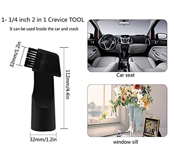 1 1/4 inch Vacuum Attachments Brushes Kit 1-1/4 inch 1-3/8 inch Vacuum Cleaner