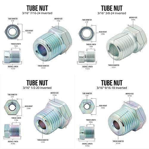 3/16&Prime; x 25 ft Copper-Nickel Brake Line Replacement Kit – Inverted Pack of 1