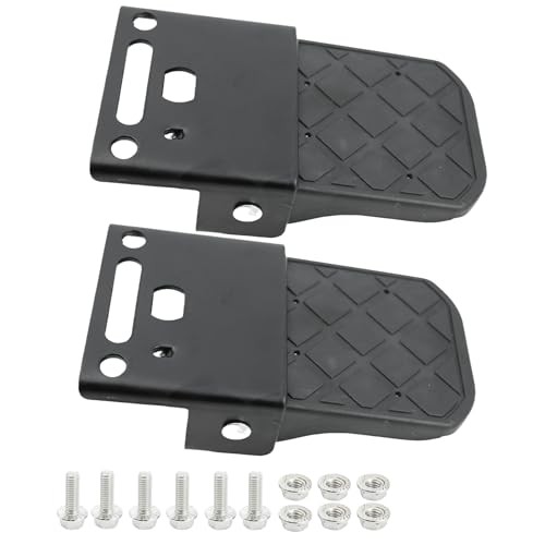 Pairs Metal and Non-Slip Tread ATV Foot Rests for Four Wheeler Rear Passenger 1