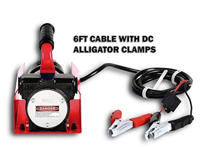 Diesel Fuel Transfer Pump Kit Portable 10GPM/40LPM Heavy Duty Electric DC 12V