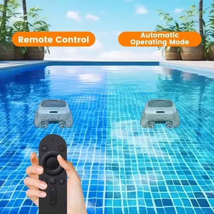 Pool Surface Skimmer Robot Automatic Pool Cleaner 2000sq.ft IPX7 Cordless Remote