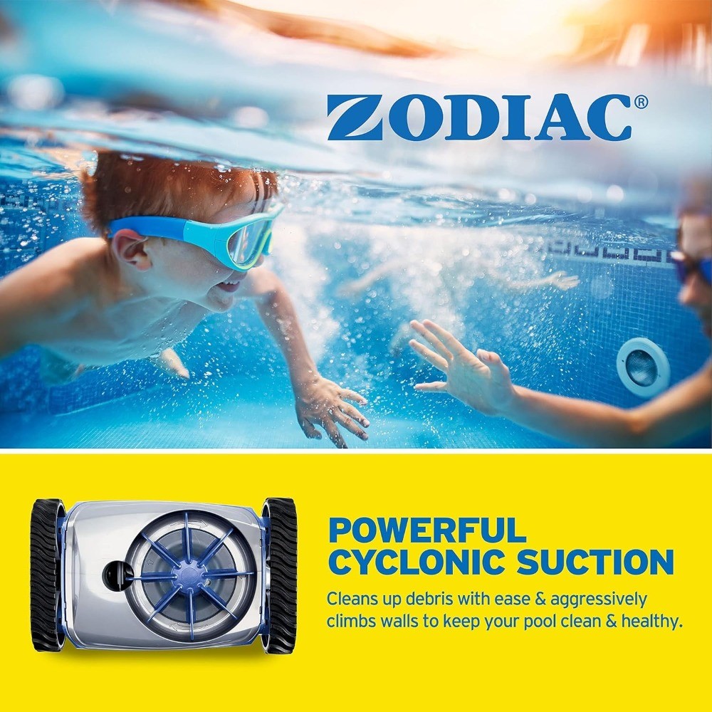 Zodiac MX6 Suction-Side In-Ground Pool Cleaner, Cyclonic Suction and X-Trax