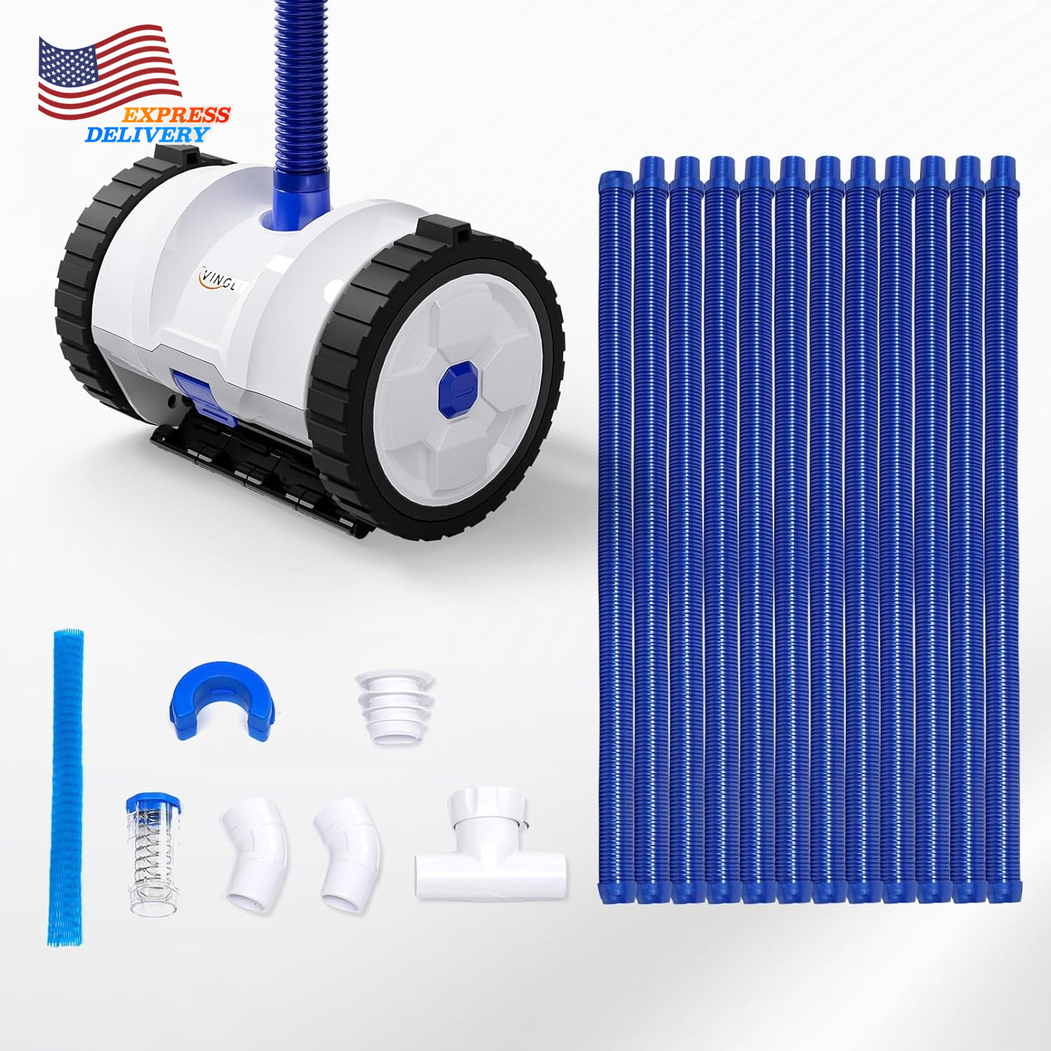 2025 Upgrade Automatic Suction-Side Pool Vacuum Cleaner Wall-Climbing Sweeper