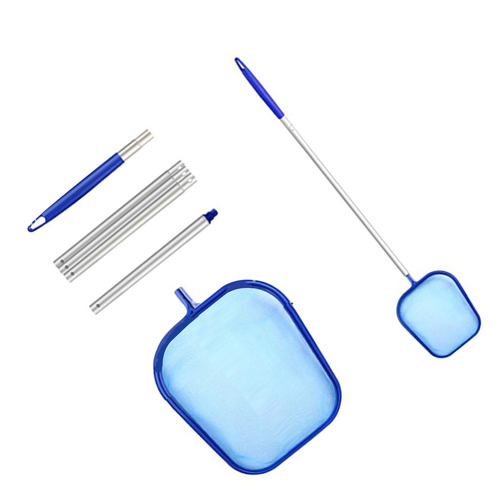 5-Section Pool Cleaning Net With Pole Shallow Skimmer