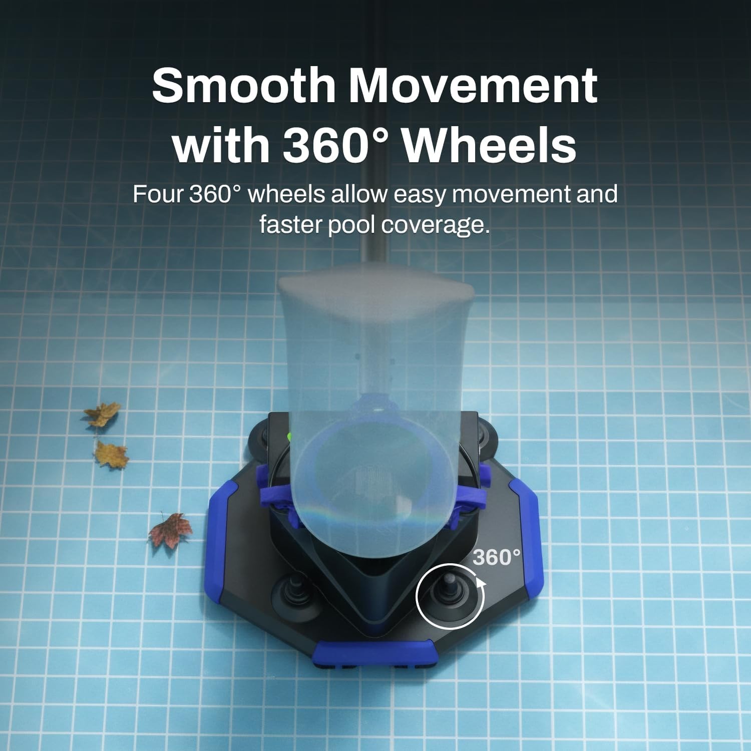 Jet Sweep Cordless Pool Vacuum Rechargeable Handheld Cleaner Blue