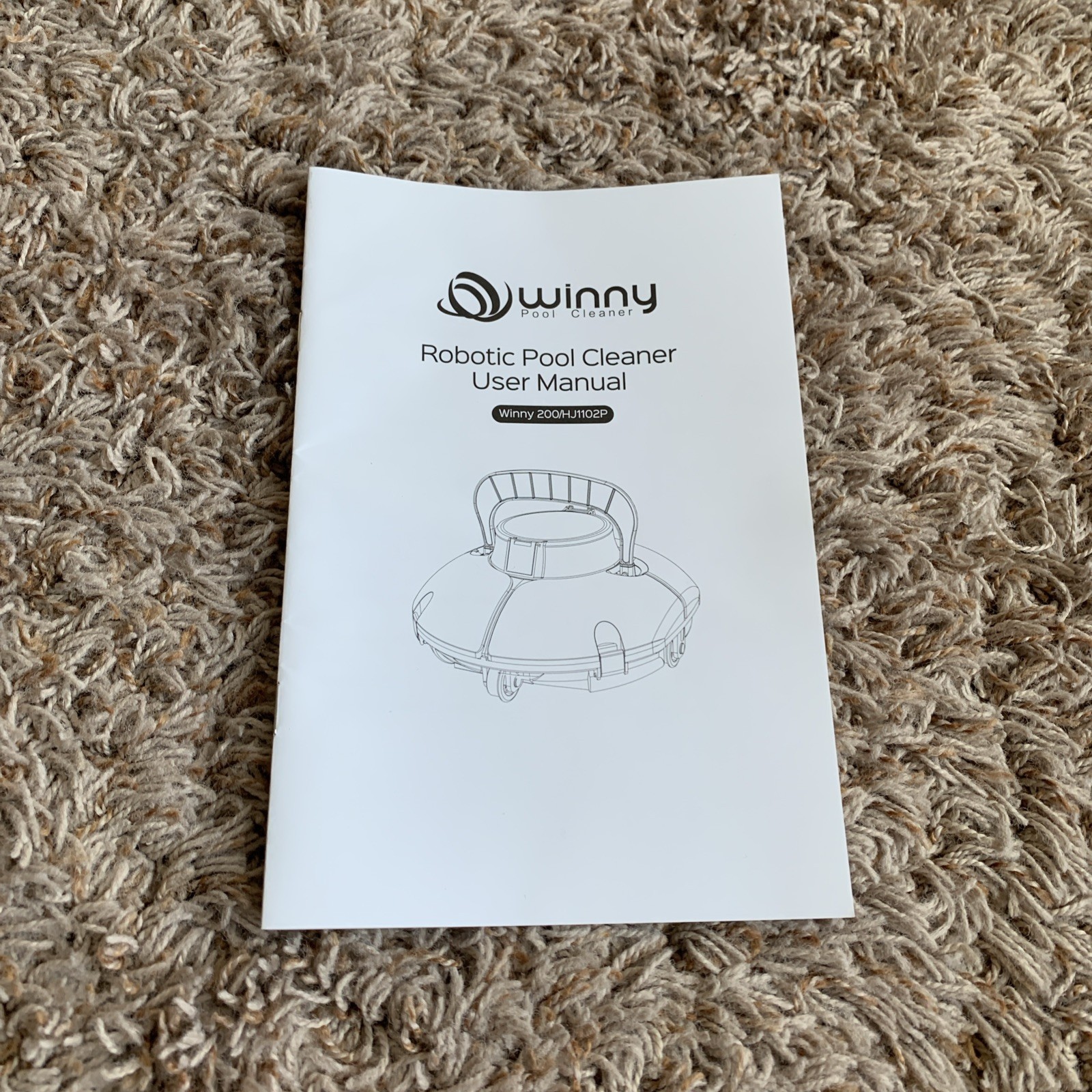 Winny 200 SE Cordless Robotic Pool Cleaner HJ1102P Gently Used