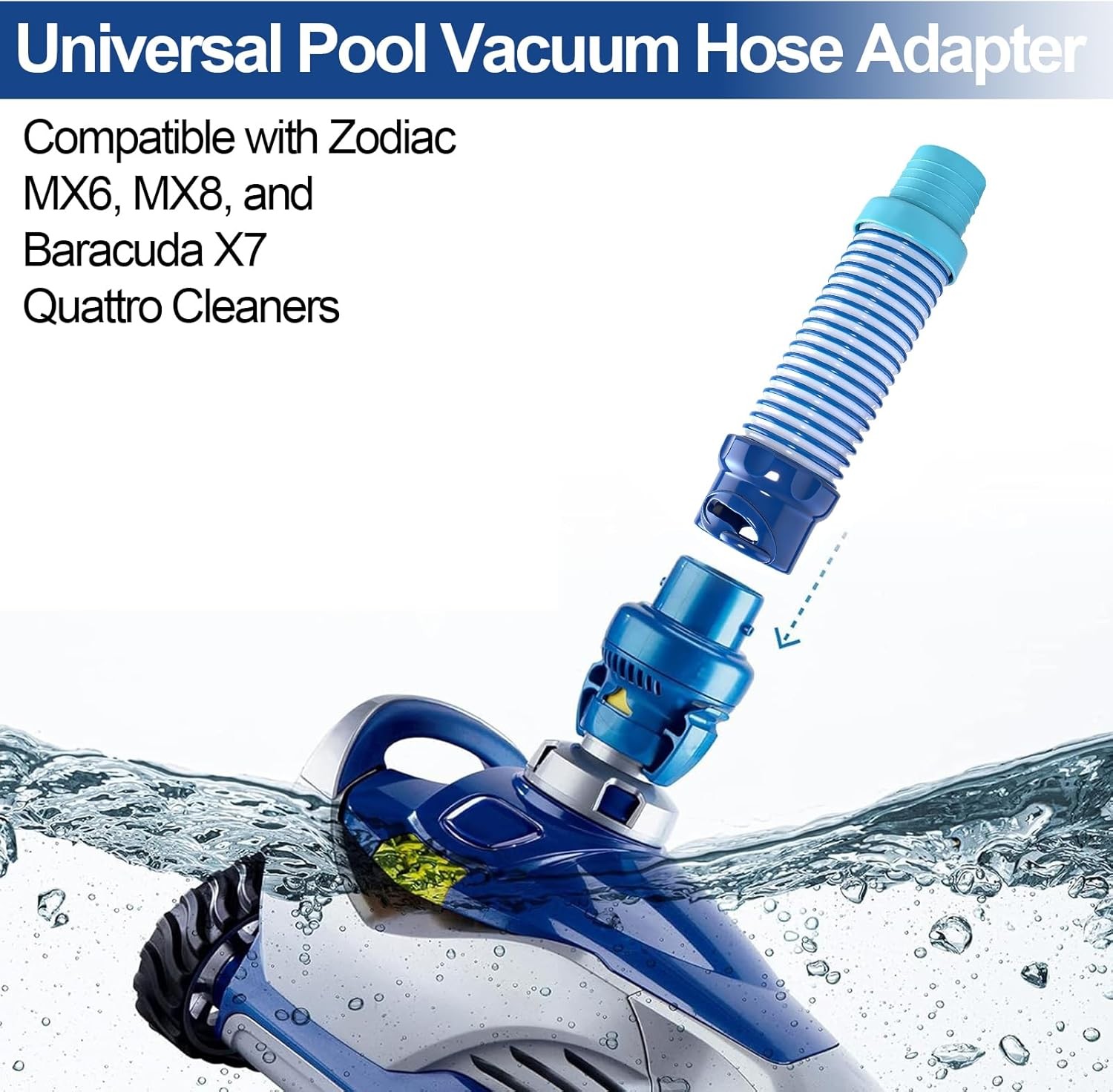 2 Pack X77094 Pool Vacuum Hose Adapter for Zodiac MX6 MX8 Baracuda X7 Quattro
