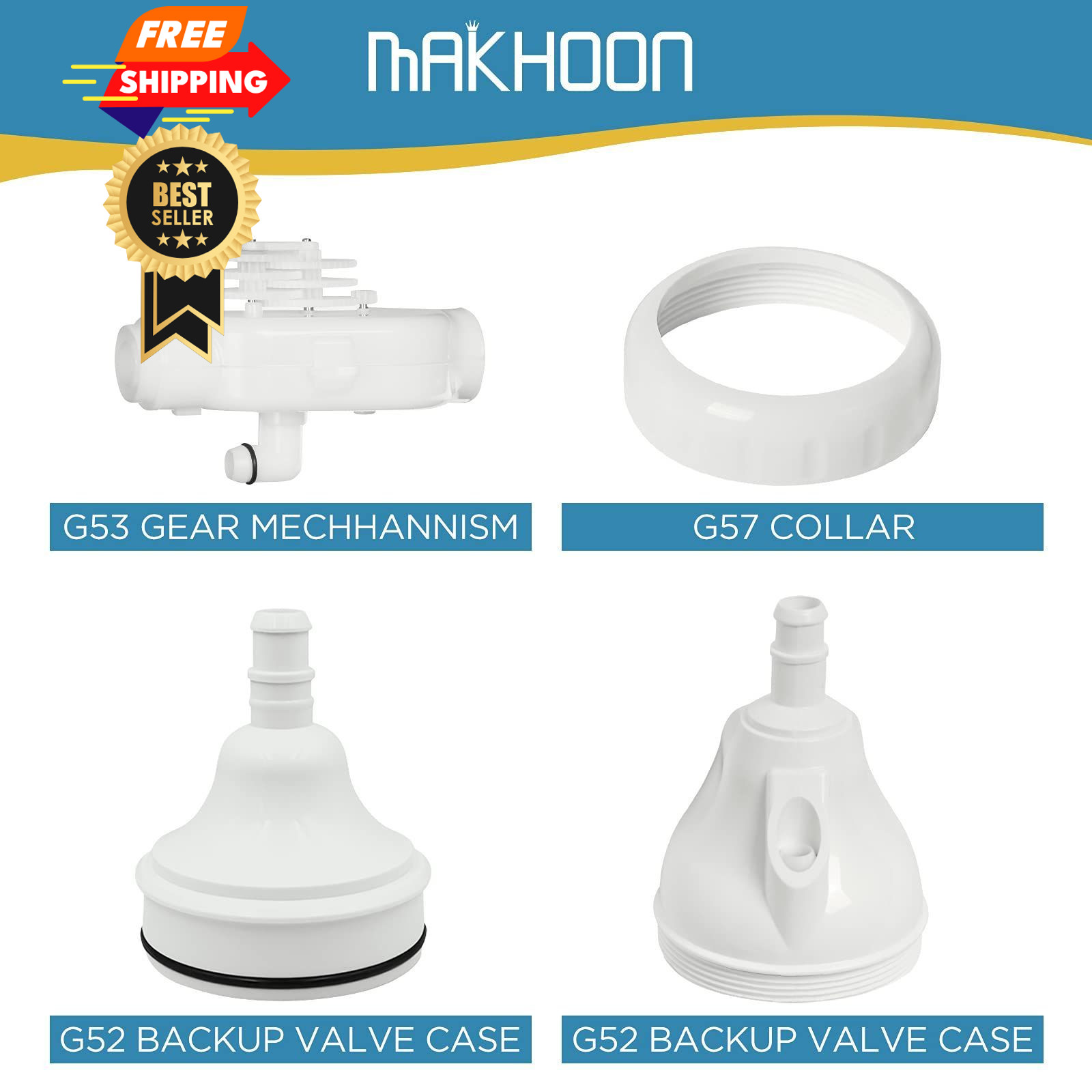MAKHOON Upgraded G52 Backup Valve Replacement for Polaris Pool 1.25 inches