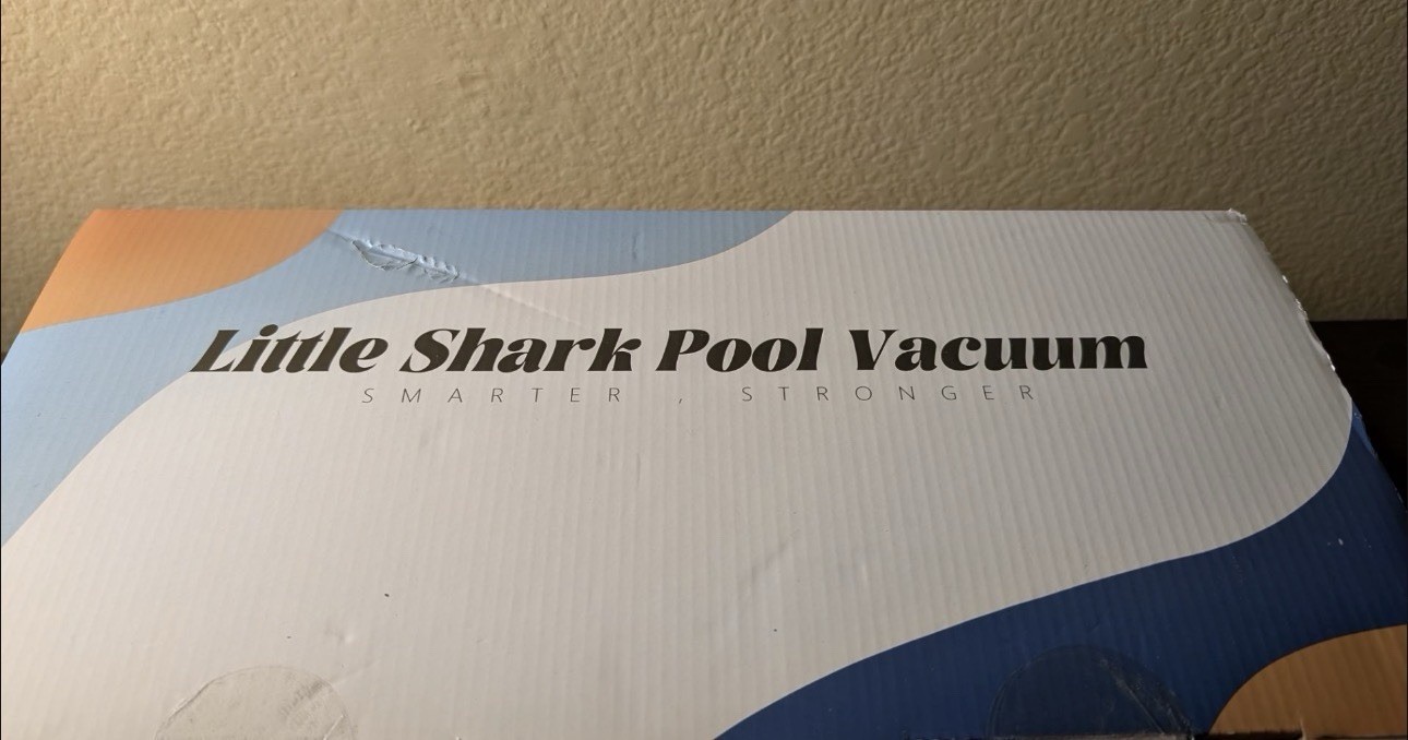Little Shark Cordless Pool Vacuum Portable 60min Above Ground w/Pole Filters