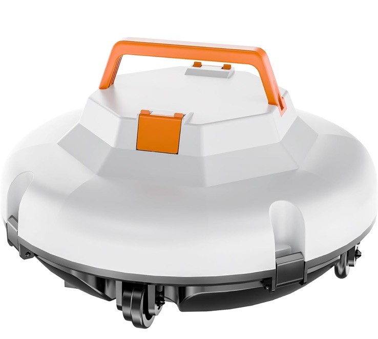 Cordless Robotic Pool Cleaner – 120 Mins Automatic Pool Vacuum Above Ground. NEW