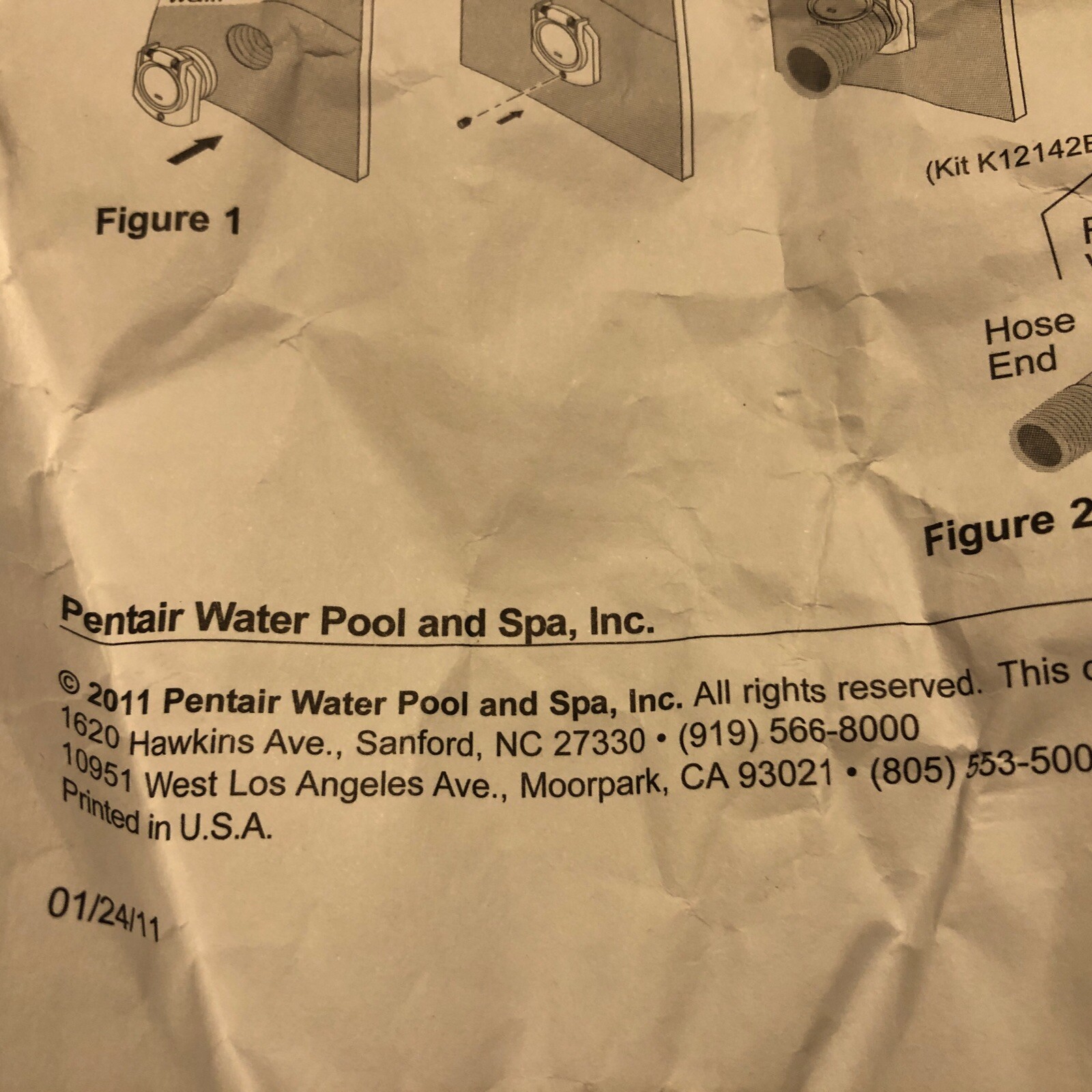 Pentair GW9530 Kreepy Krauly Great White Sta-rite Safety Vac Port Thrd Fitting