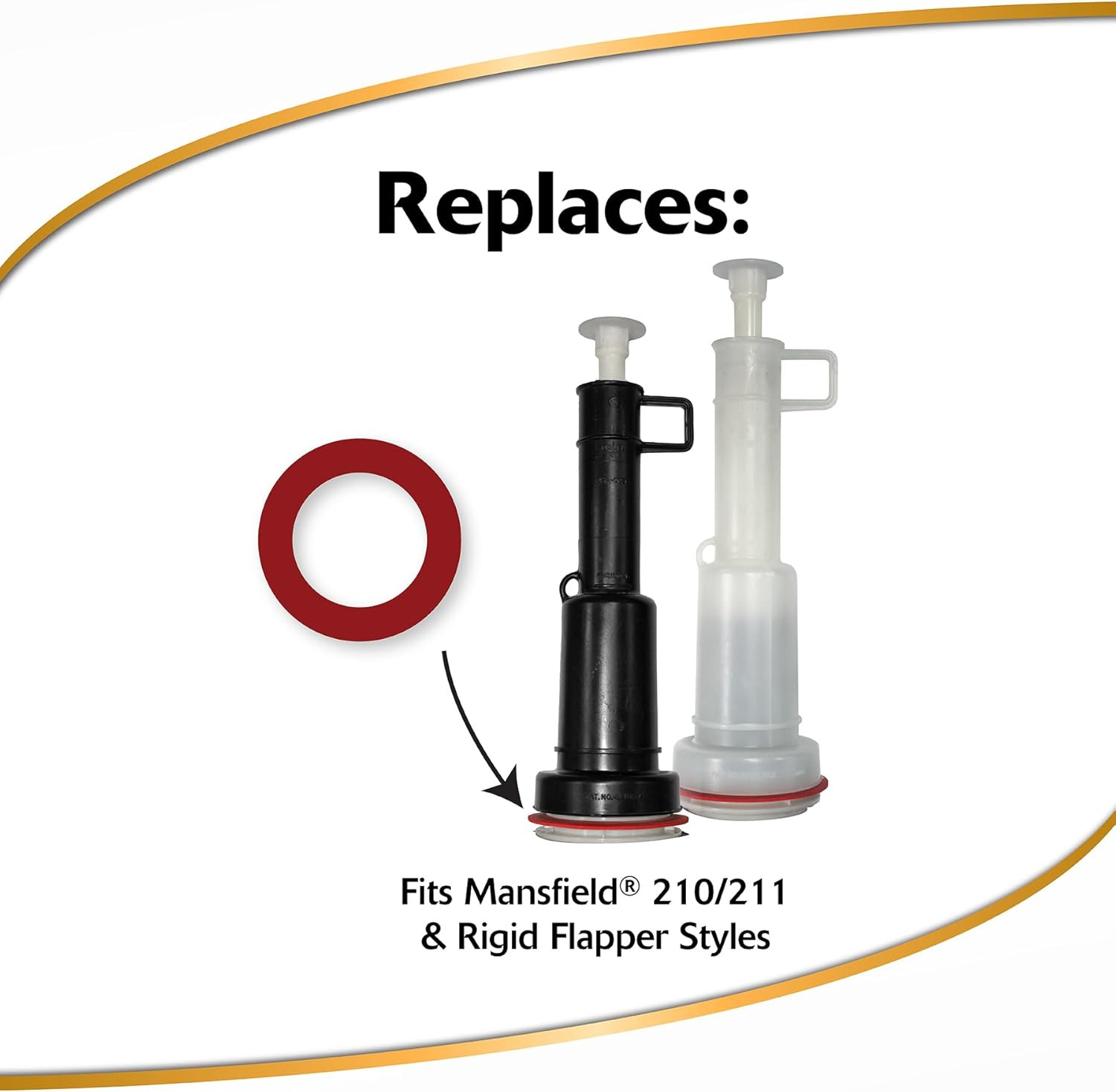 457 2X Long Life Seal Fits Mansfield 210 and 211 Fixes Leaking Tower Style Valve