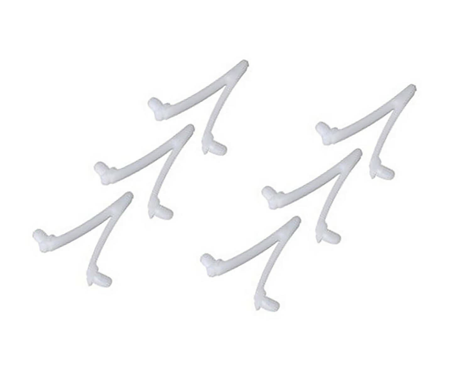 6 Pack Butterfly V-clip for Pool Brush, Leaf Skimmer Rake, Vacuum Handle