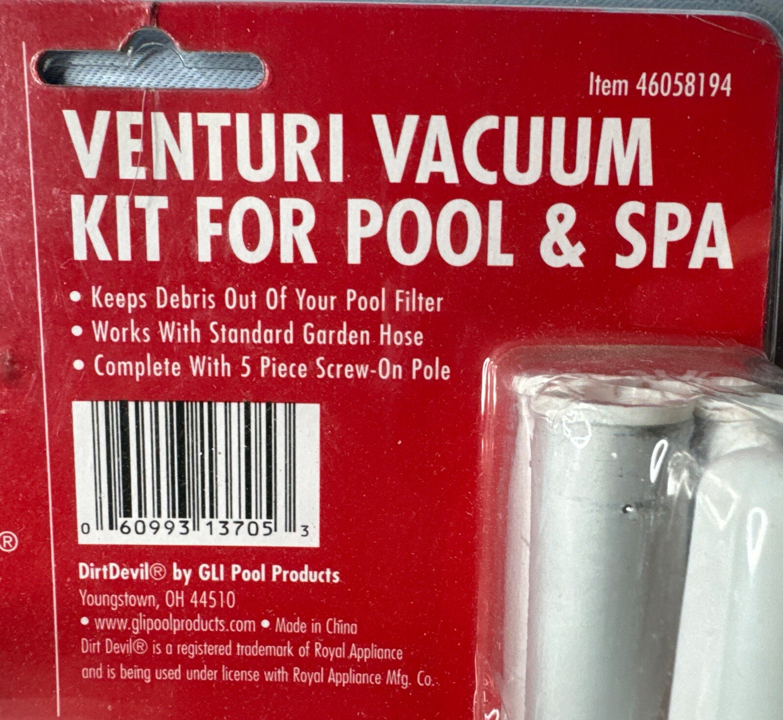 Dirt Devil Venturi Vacuum Kit for Pool and Spa – New Sealed