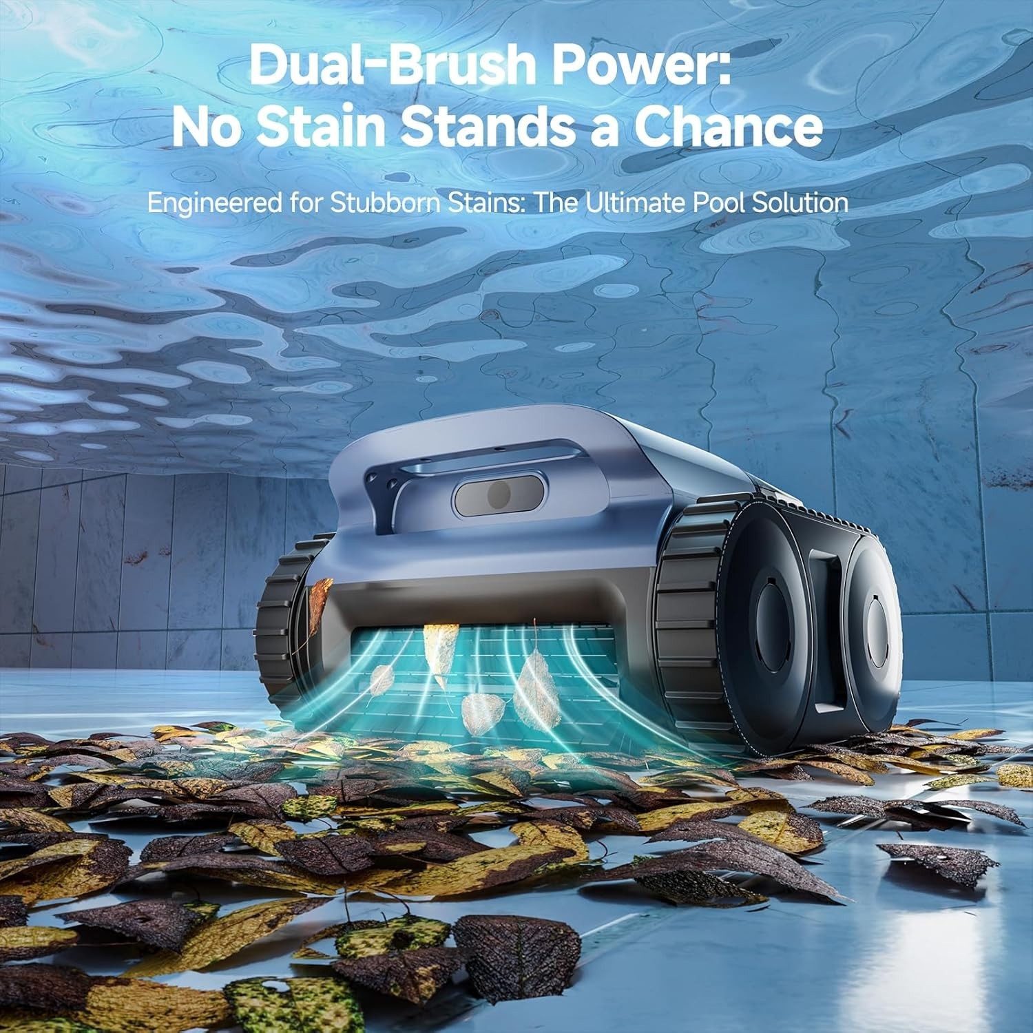 2026 Upgrade Robotic Pool Vacuum AI Sonar Navigation 180 Min Battery Inground…