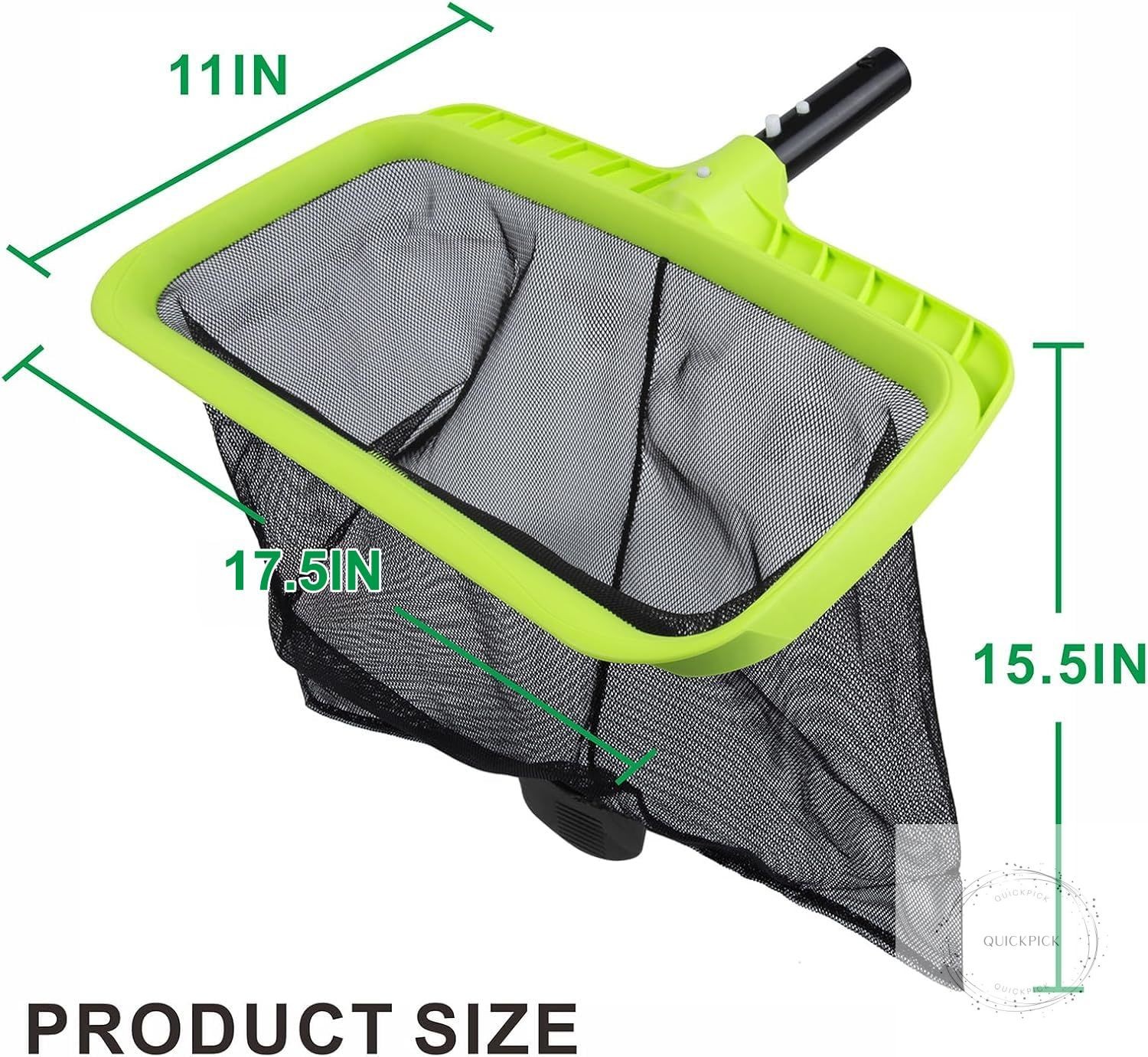 Swimming Pool Leaf Skimmer Net,Reinforced Frame Deep Rake Net