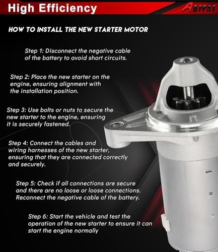 Starter Motor Compatible for:-Toyota Corolla 2015 2016 2017 2018 281000T330