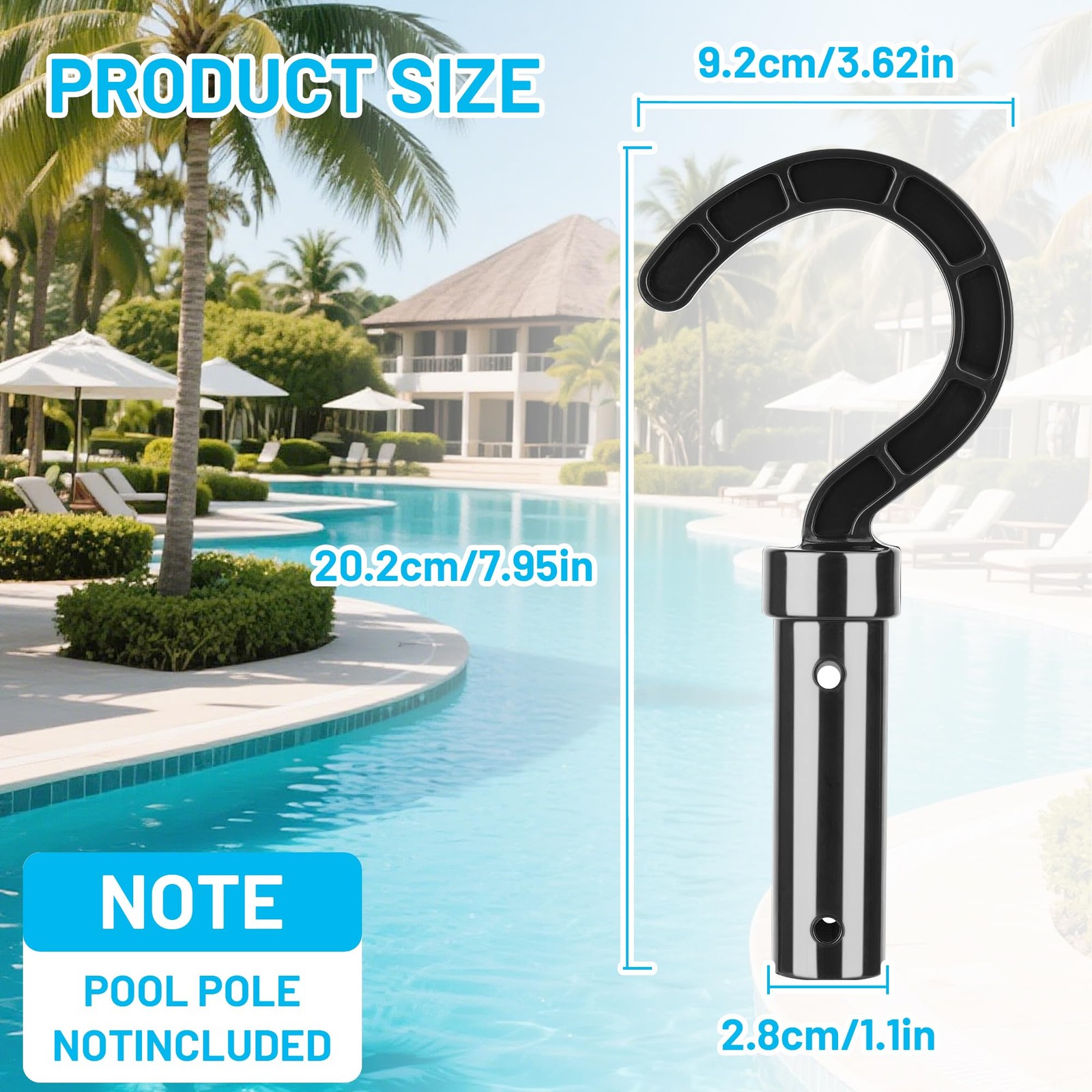 Pool Robot Retrieval Hook for All Robotic Cleaners Universal Attachment