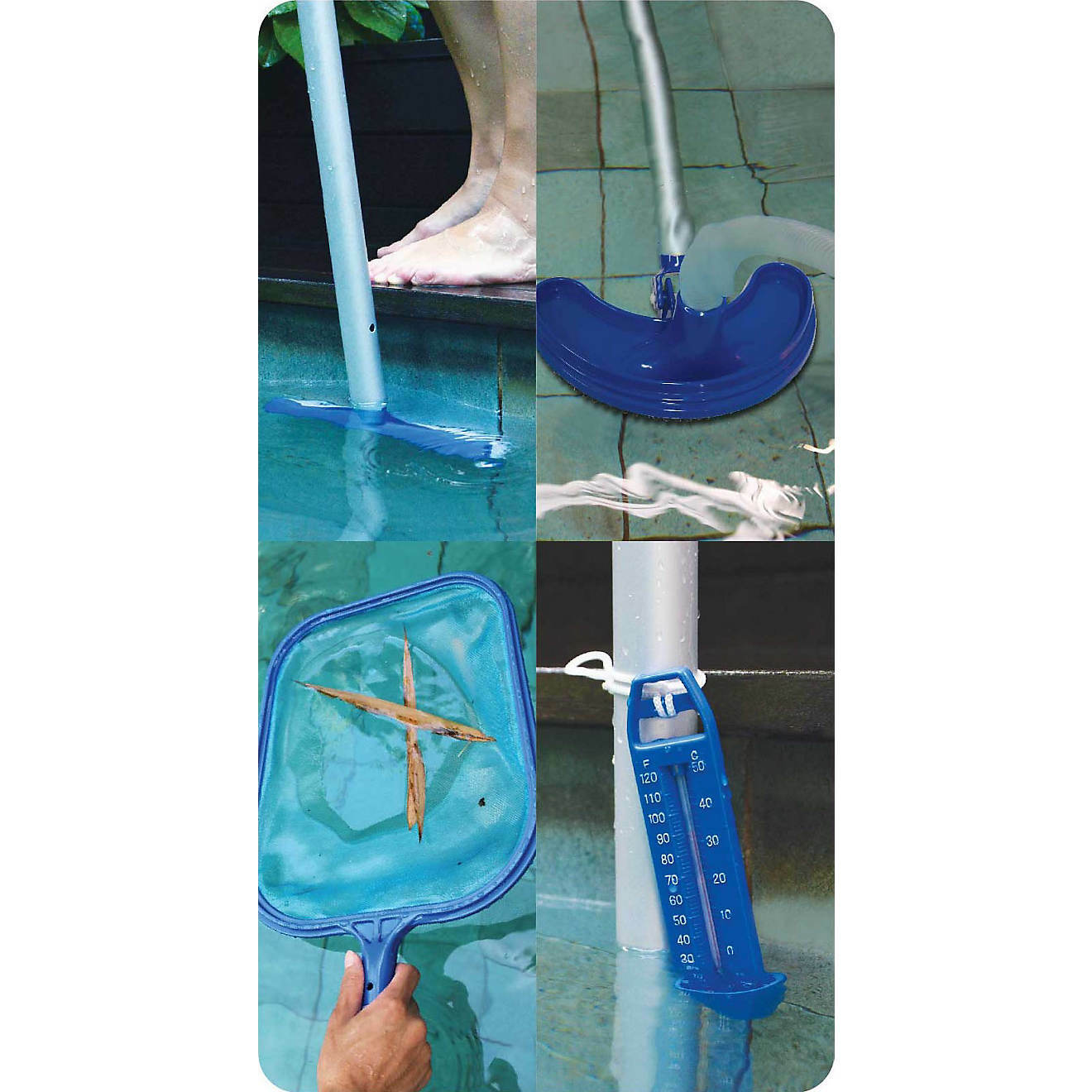 Kokido Above Ground Pool Cleaning Maintenance Accessories Kit Works With Intex