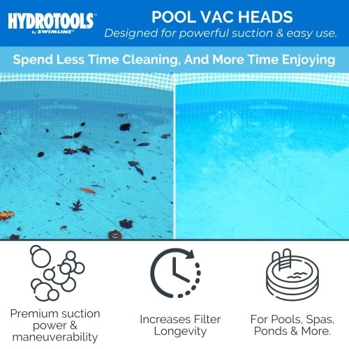Manual Pool Vacuum Head Weighted Triangle Shape For Inground Above Ground Pools