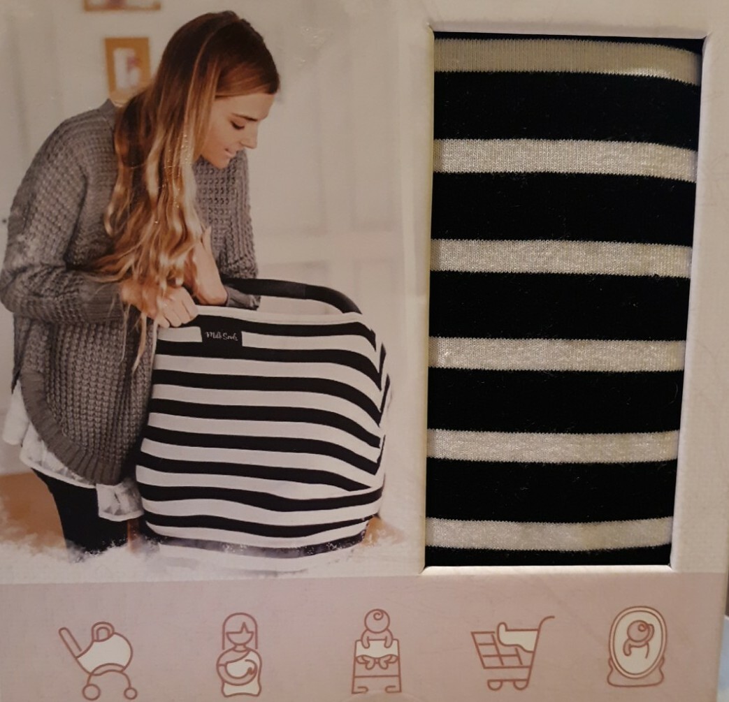 Milk Snob – The Original 5-in-1 Cover – Black/White (Stripe Design)
