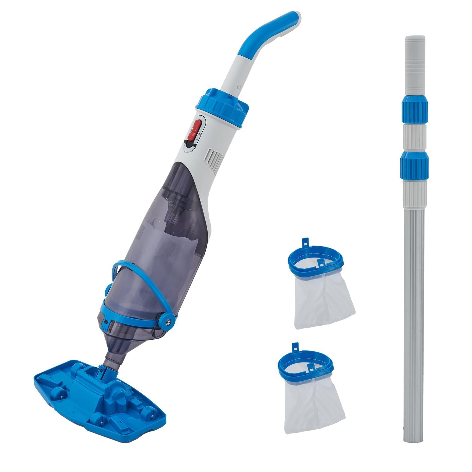 GarveeLife Pool Vacuum for Above Ground Pool Upgraded 13.4 Wide Head &