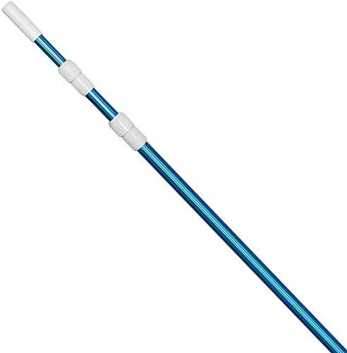 12ft Telescopic Swimming Pool Pole – Adjustable Aluminum, Strong Grip for Skimme