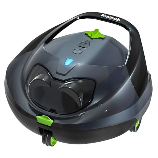 Robotic Pool Vacuum Cleaner with Triple-Layer Filtration & Floating Buoy, for