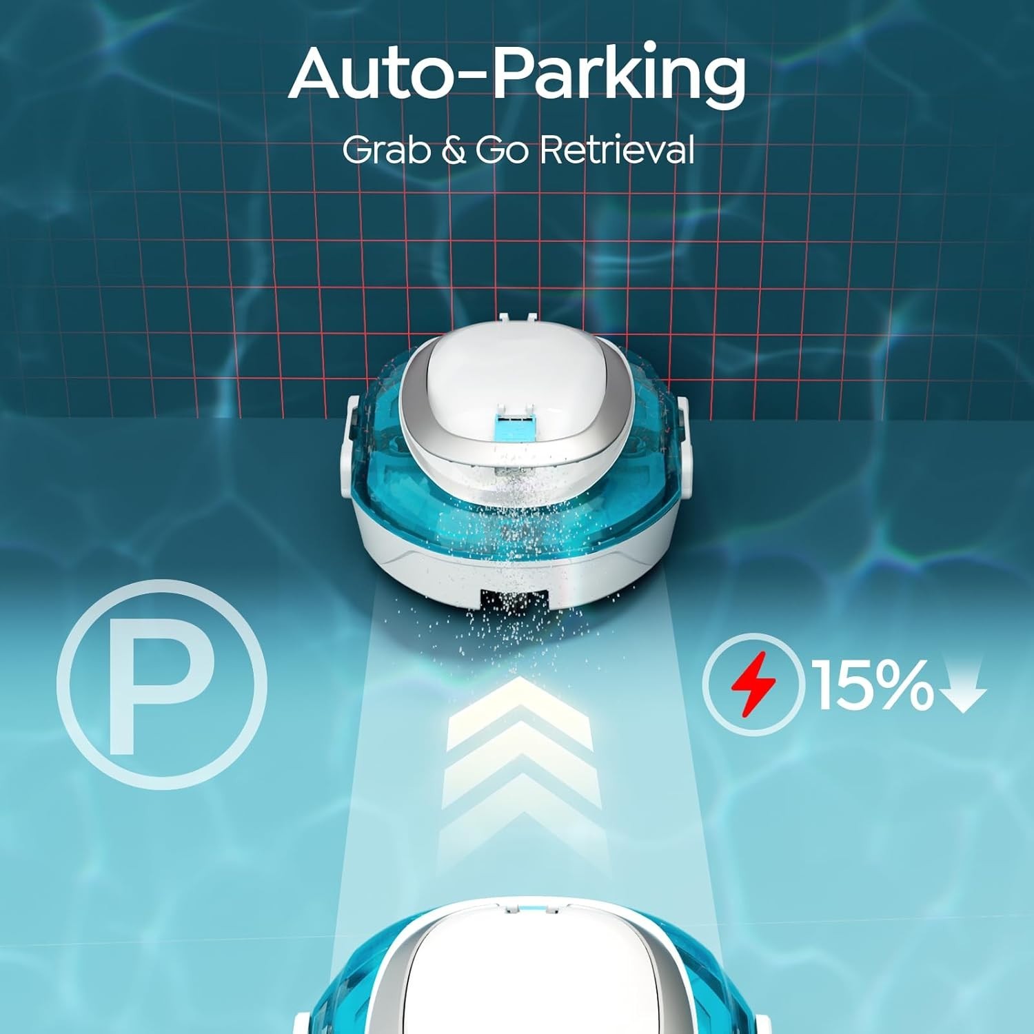 BRINBO S2 Cordless Robotic Pool Cleaner Above Ground Pool Vacuum