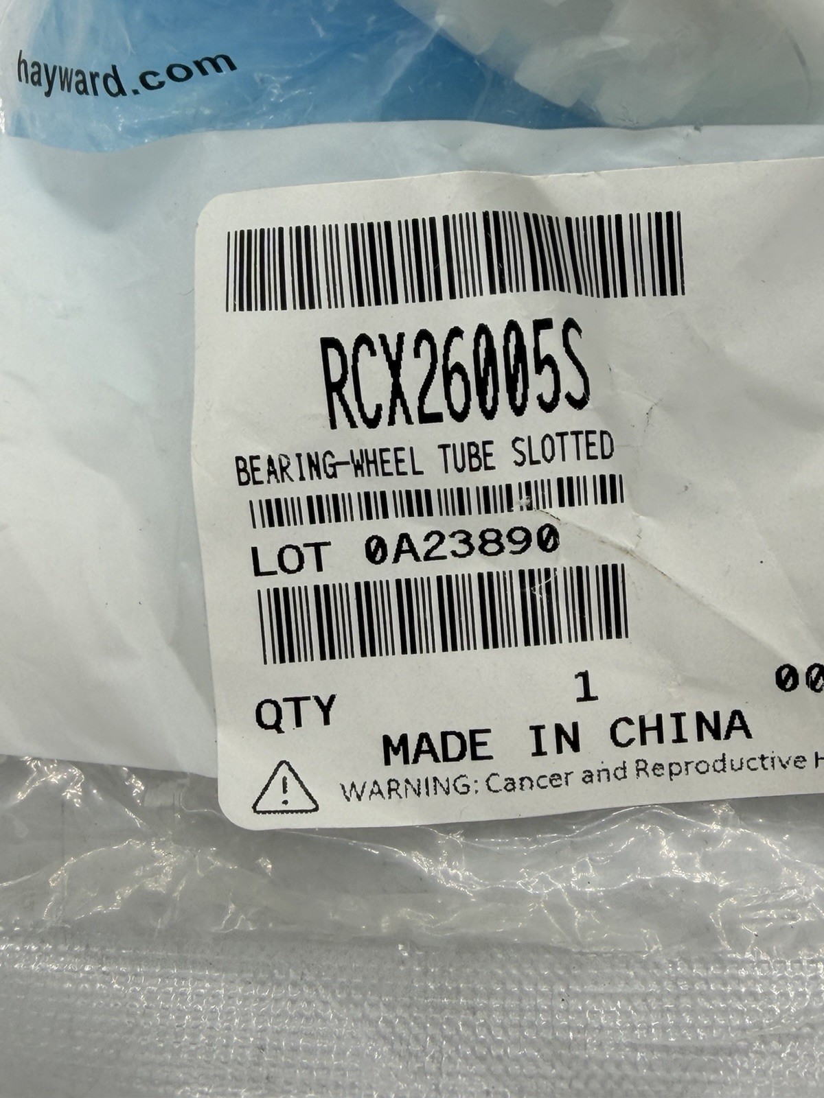 Hayward Wheel Tube Bearing RCX26005S Replacement Select Hayward Robotic Cleaners