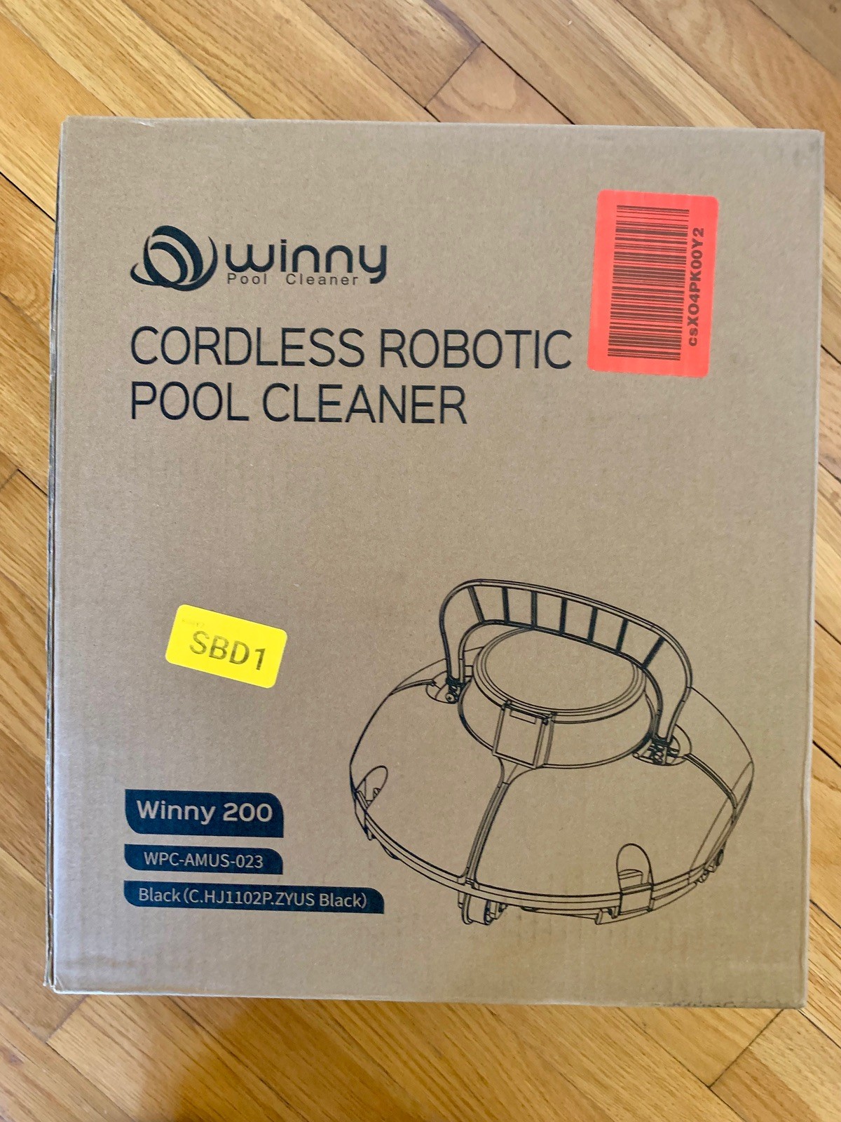 Cordless Robotic Auto Pool Vacuum Cleaner, Self-Parking, 660 Sq.Ft, 90 Min, LDB