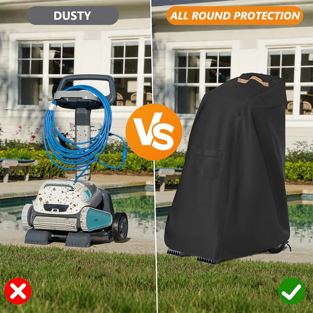Robotic Pool Cleaner Caddy Cover Classic Outdoor Waterproof Vacuum Protector