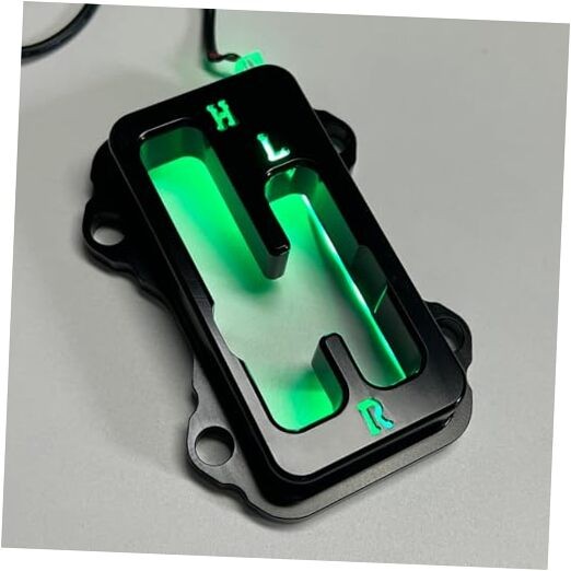 Shifter Gate for Kawasaki KRX 1000/KRX 1000 4, Black Anodized Shift Gate Green