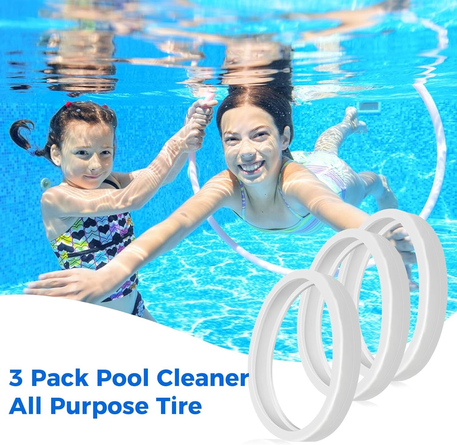 3-Pack C10 Pool Cleaner Tires – Heavy-Duty & Easy-to-Install for Polaris Models