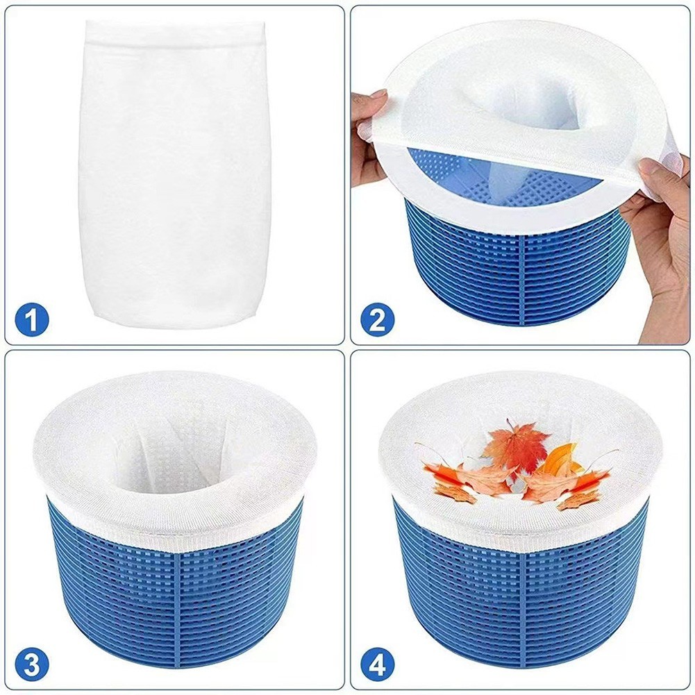 50 Pack For Pool Filter Socks Reliable Protection for Your For Pool Filter