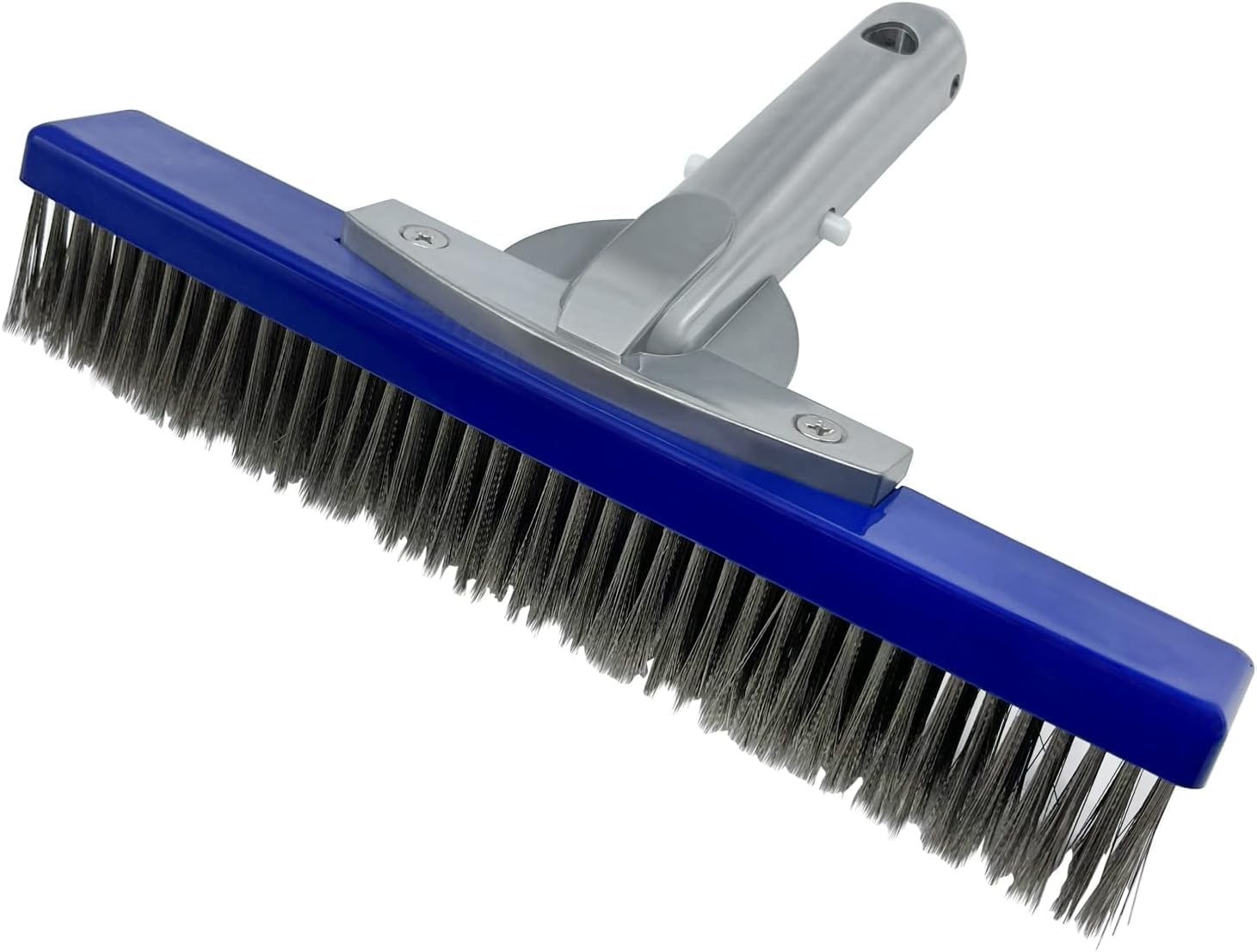 Medium Hard Bristle Pool Brush for Gunite, Concrete & Tile, Rust-Resistant
