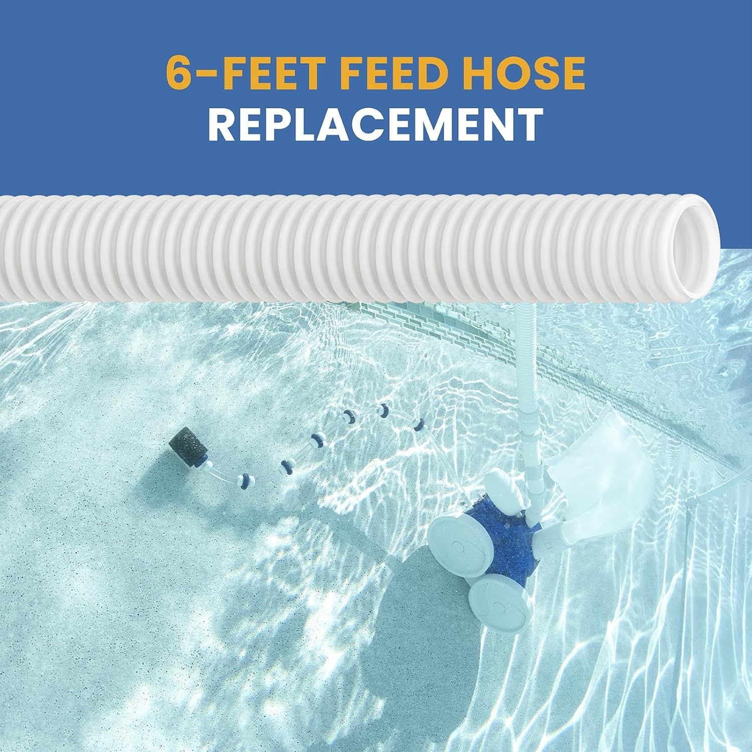 9-100-3102 Hose Replacement for Polaris 360 Pressure-Side Pool Cleaner, 6-FT …