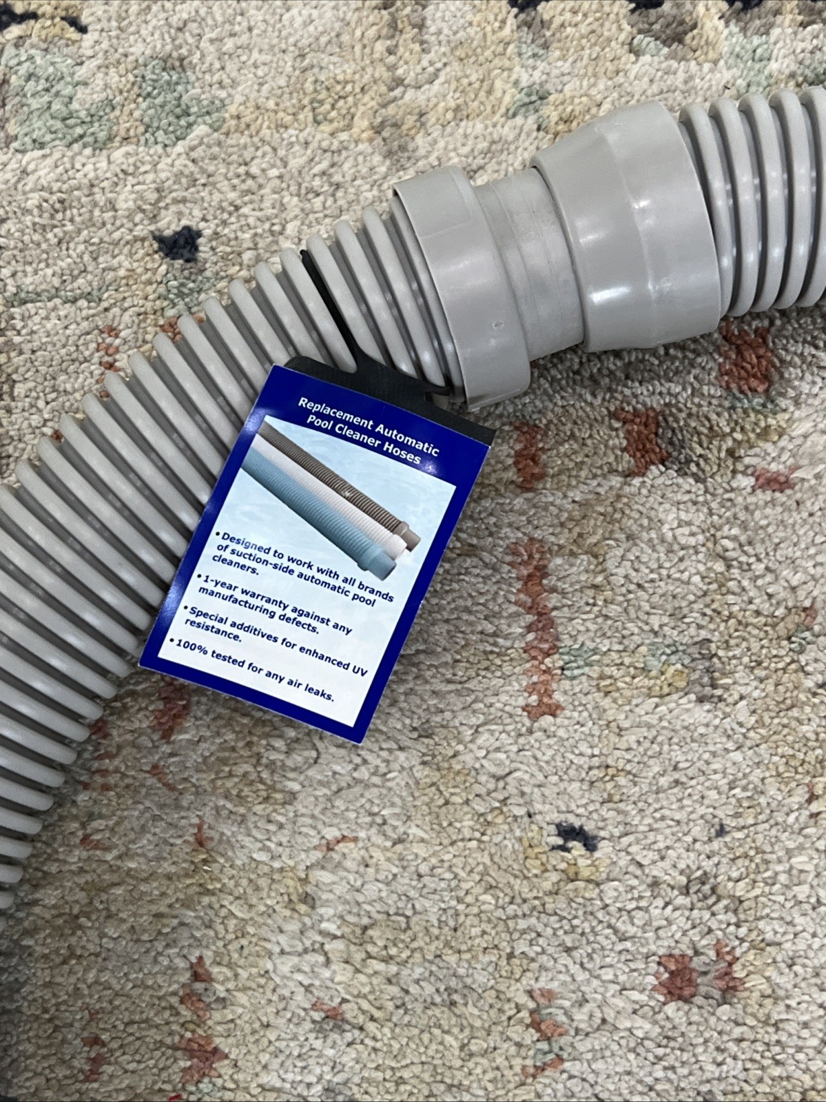 Pool Cleaner Vac Hose Navigator Ultra Aquabug 1.5 inch x 4 feet Grey Ships Fast
