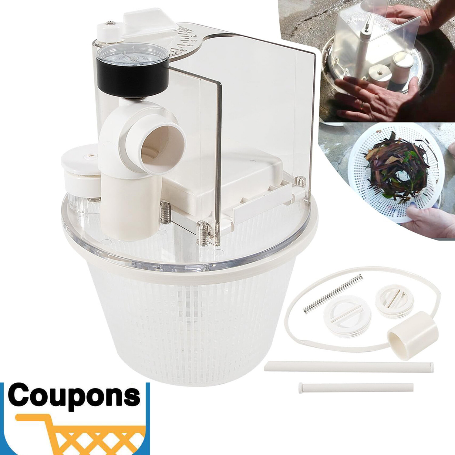 for Pentair R211100 Vac-Mate Pool Cleaner Dispenser Box Skimmer Complete