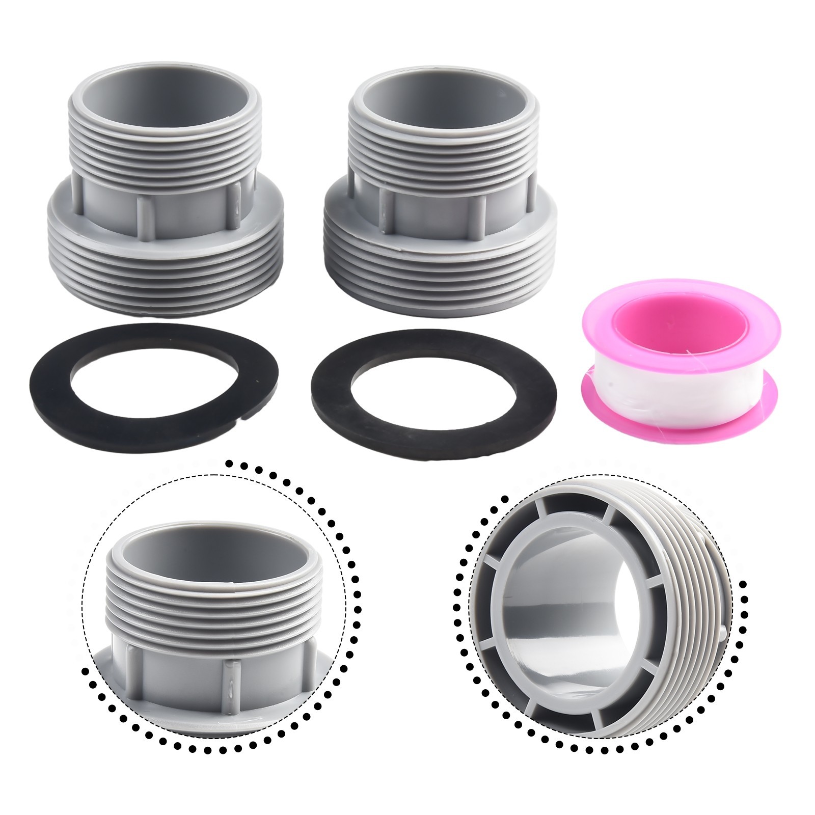 Reliable and Easy to Use 40mm to 1 12 Filter Hose Conversion Kit for Pools