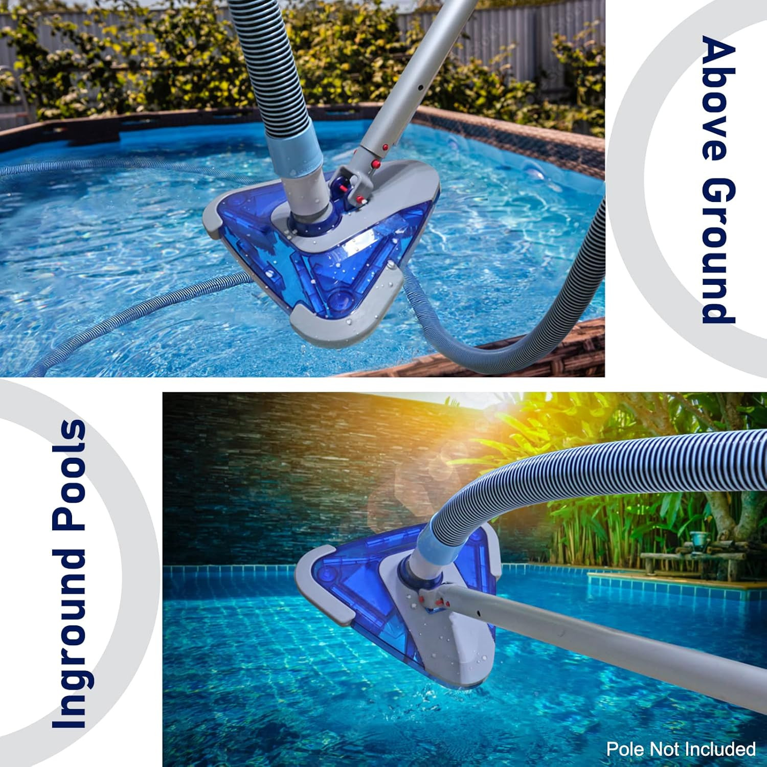 24ft Premium Pool Vacuum Hose with Weighted Head for All Pools